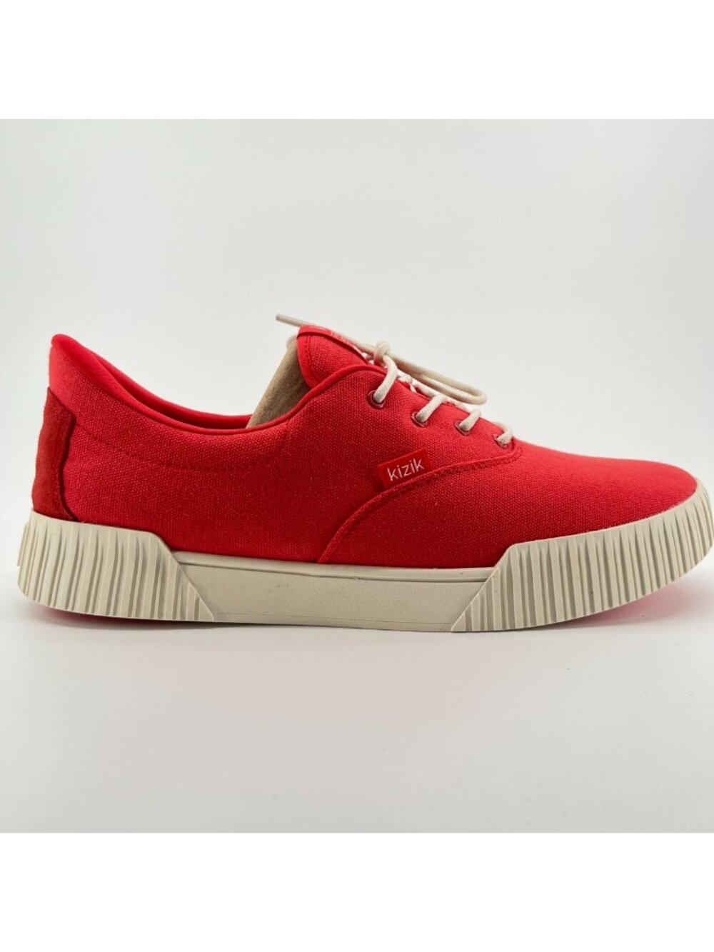 Kizik Madison Womens Size 11.5D Red White Athletic Hands Free Shoes Sneakers